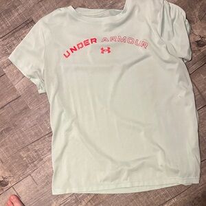 Under Armour Mint Tee with Red Accents
